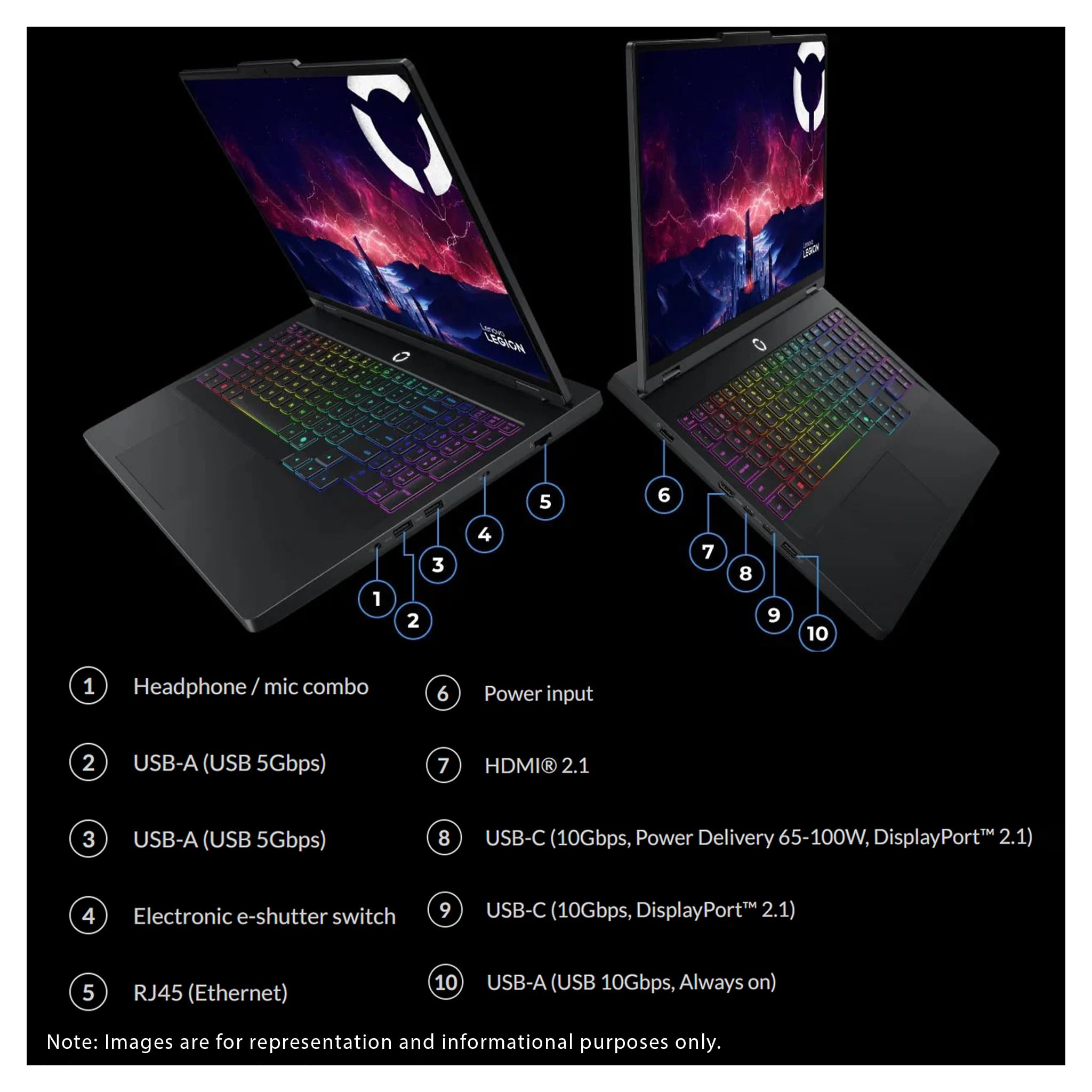 Amazon.com: Lenovo Legion Pro 5 Gaming Laptop, AMD Ryzen 9-8945HX 
