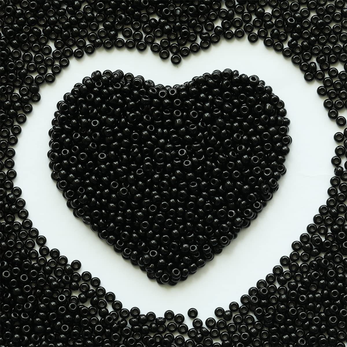 Seed Beads 110 Grams About 4000pcs, 3mm 8/0 Glass Craft Beads for Making Earrings Bracelets, Pendants, Waist Jewelry