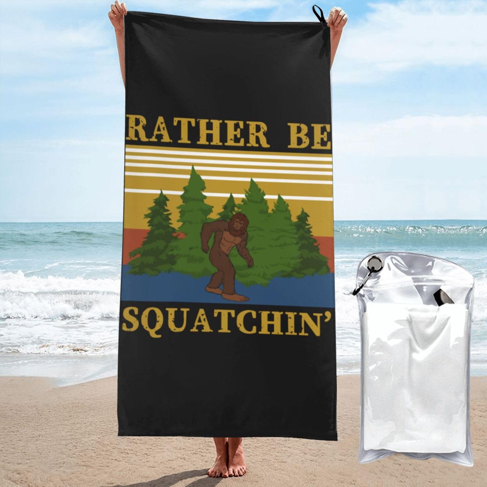 Serviette de sauna sans sable Sasquatch idéale pour voyage et natation