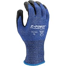 Z-Force Cut Glove, 18 Gauge ANSI A4 Royal Blue Biobased fiber/HPPE shell, Bio-based PPU Palm coating, Touchscreen