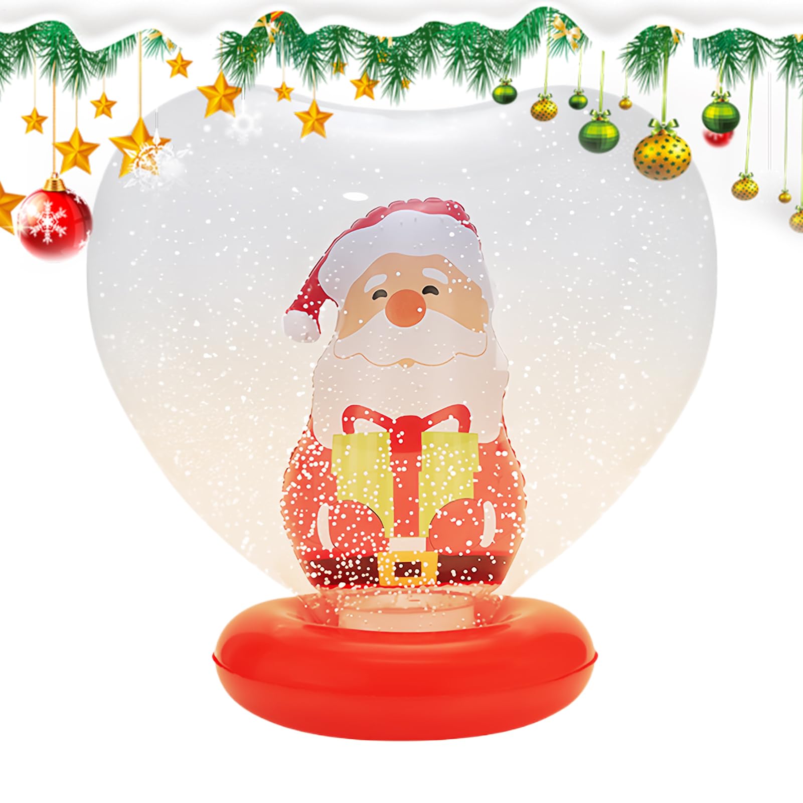 Boule de Noël gonflable géante lumineuse extérieur pour jardin et piscine
