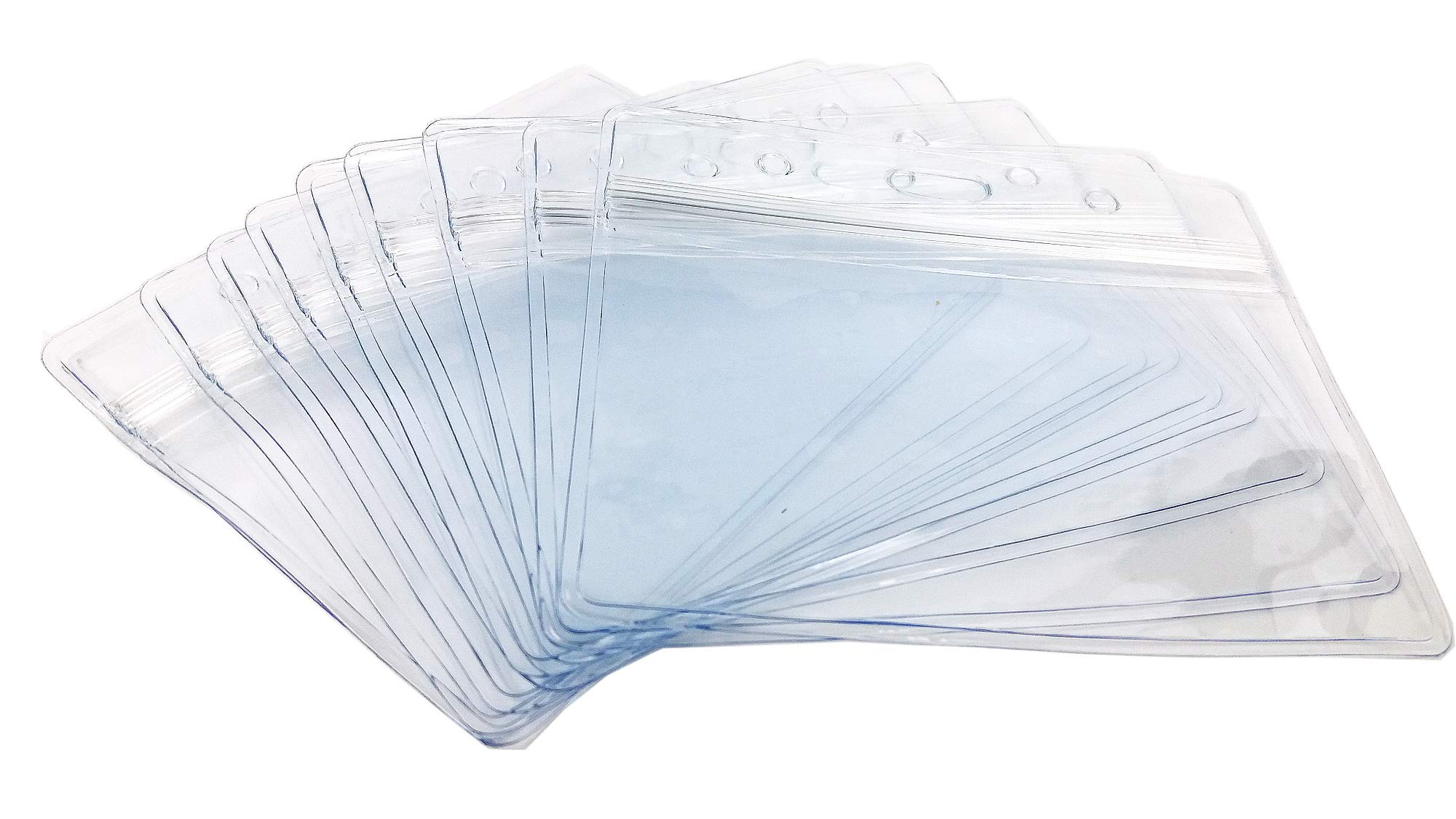 IDカードホルダー 透明 50個 横型 名刺 バッジ 10x8.5cm Amazon | Aimtech IDカードホルダー 名刺 バッジ 透明 50枚セット