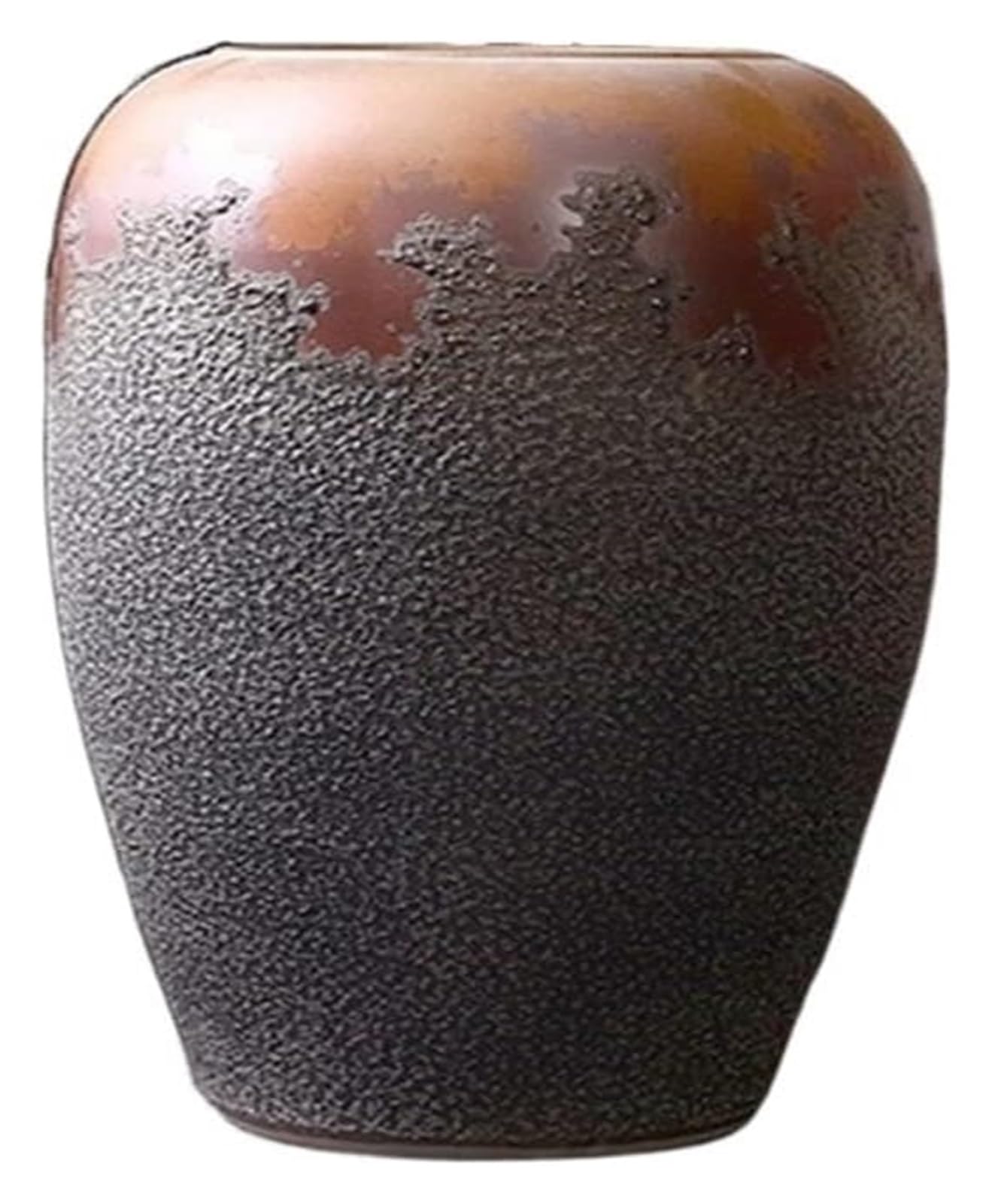 SnamicE Vase Tabletop Flower Vase Floor-to-Ceiling Black Ceramic Vase Vintage Shape Flower Vase Living Room Bedroom Corridor Dried Flower Arrangement Ornaments Vases,60x38cm