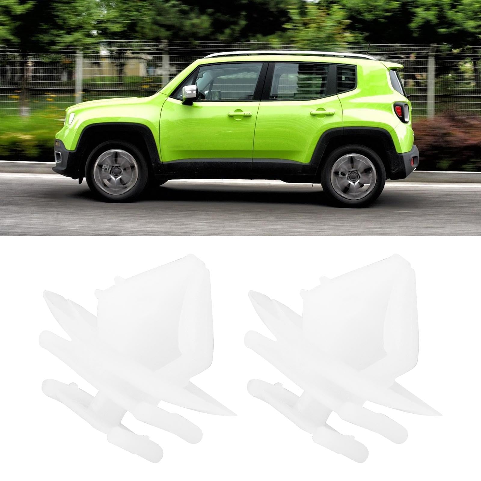 30 clip di modanatura per arco ruota anteriore per auto, 71775718, compatibili con Renegade 2014-2020 in plastica per modanatura laterale del corpo
