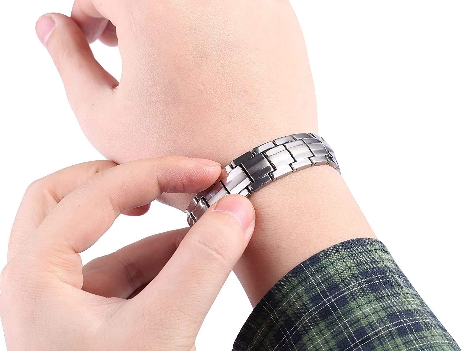 JEROOT Titanium Magnetic Bracelet for Men Double Nigeria Ubuy