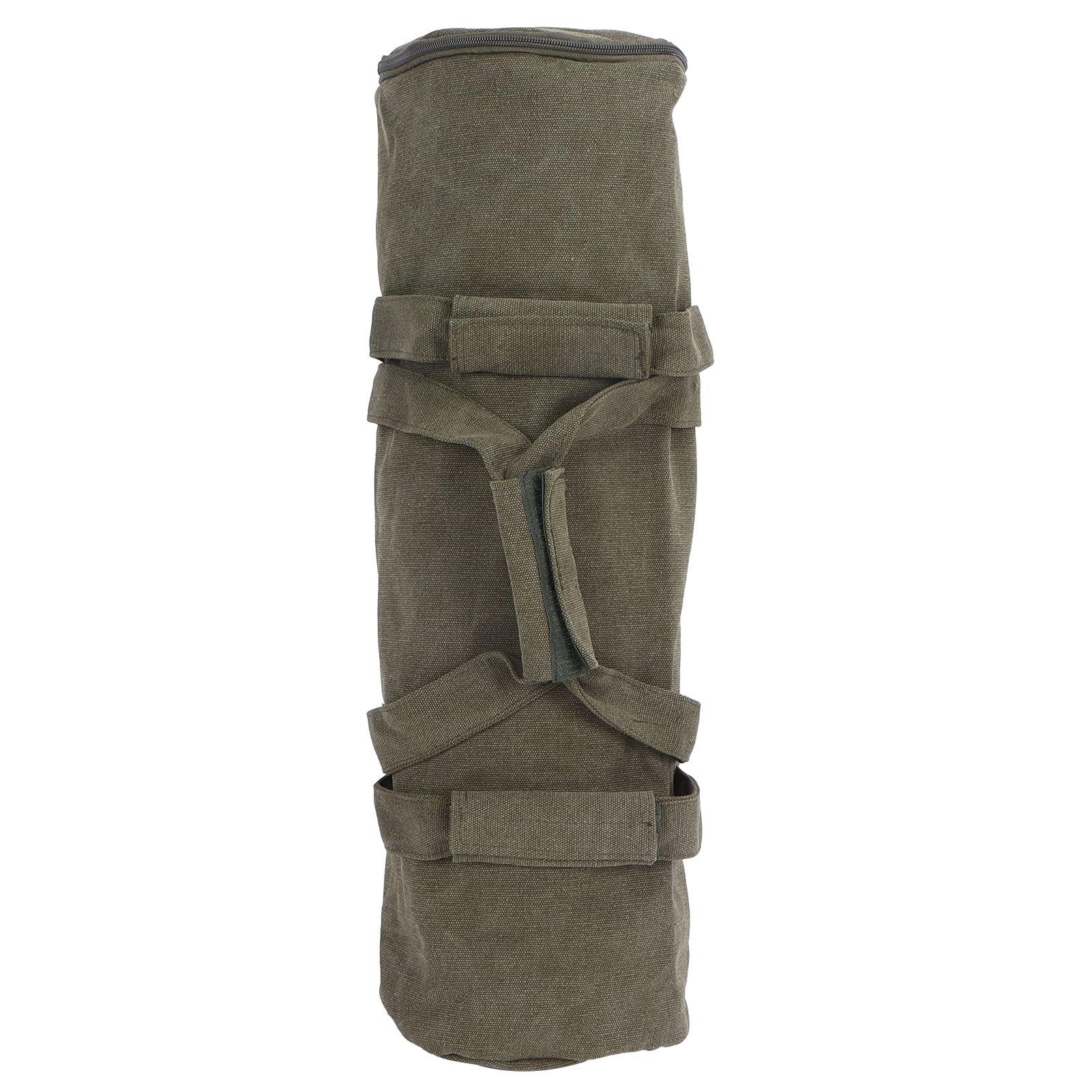 Sand Bags Weights, Waterproof Heavy Duty Workout Sandbag Leaking‑Proof Training Bag with Two Inner Pockets for Exercise for Canopy Tent(Army Green)-image-10
