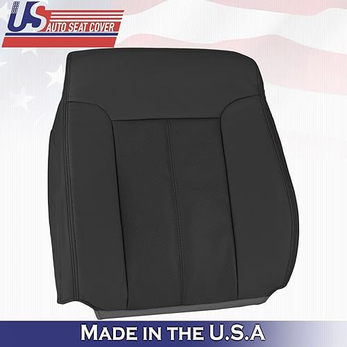 Miniatura 7 de USAutoSeatCover 2013 2014 for Ford F450 F550 Lariat Driver Passenger Top Leather Seat Covers BLK