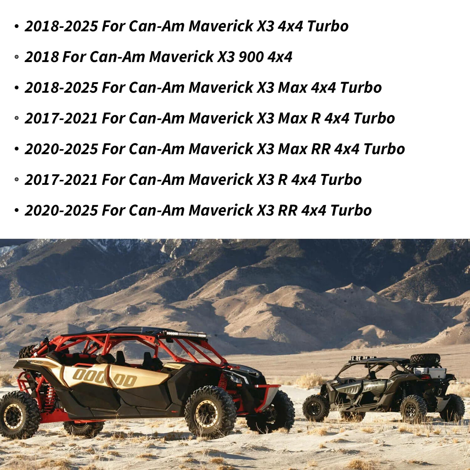 8 PCS Titanium Alloy Head Studs, Titanium Cylinder Stud Kit for Can Am Maverick X3 Max 4x4 Turbo X3 900 OEM#420940947