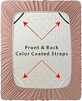 Vista 113 de Empyrean Charcoal Grey Extra Deep Pocket Fitted Sheet Full Size, Hotel Luxury Deep Pocket Full Size Fitted Sheet Only Easily Fits 18 to 24 Inch