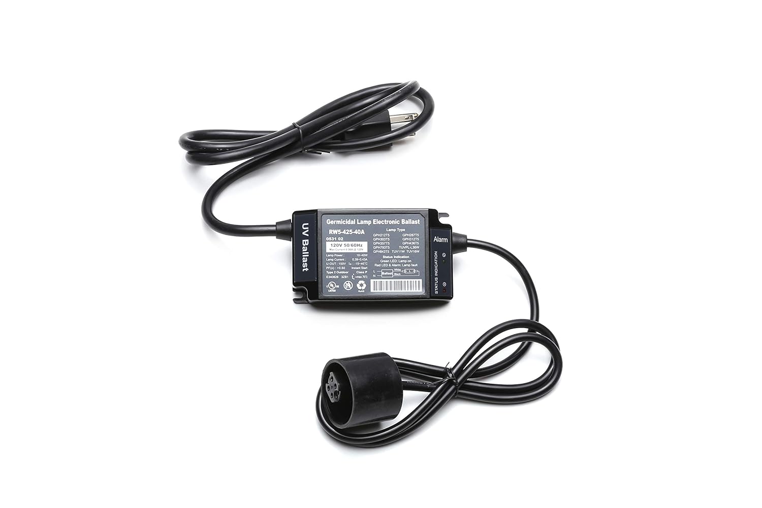 HQUA-OWS-455EB 120V 25-40W Electronic Ballast for HQUA-OWS-12/6 UV Water Sterilizer, Ballast for UV Lamps, 2024 New Released