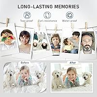 Vista 7 de Máquina laminadora A3 de 13 pulgadas, laminadora térmica de escritorio 9 en 1, nunca atasca, 40 bolsas de laminación, recortadora de papel