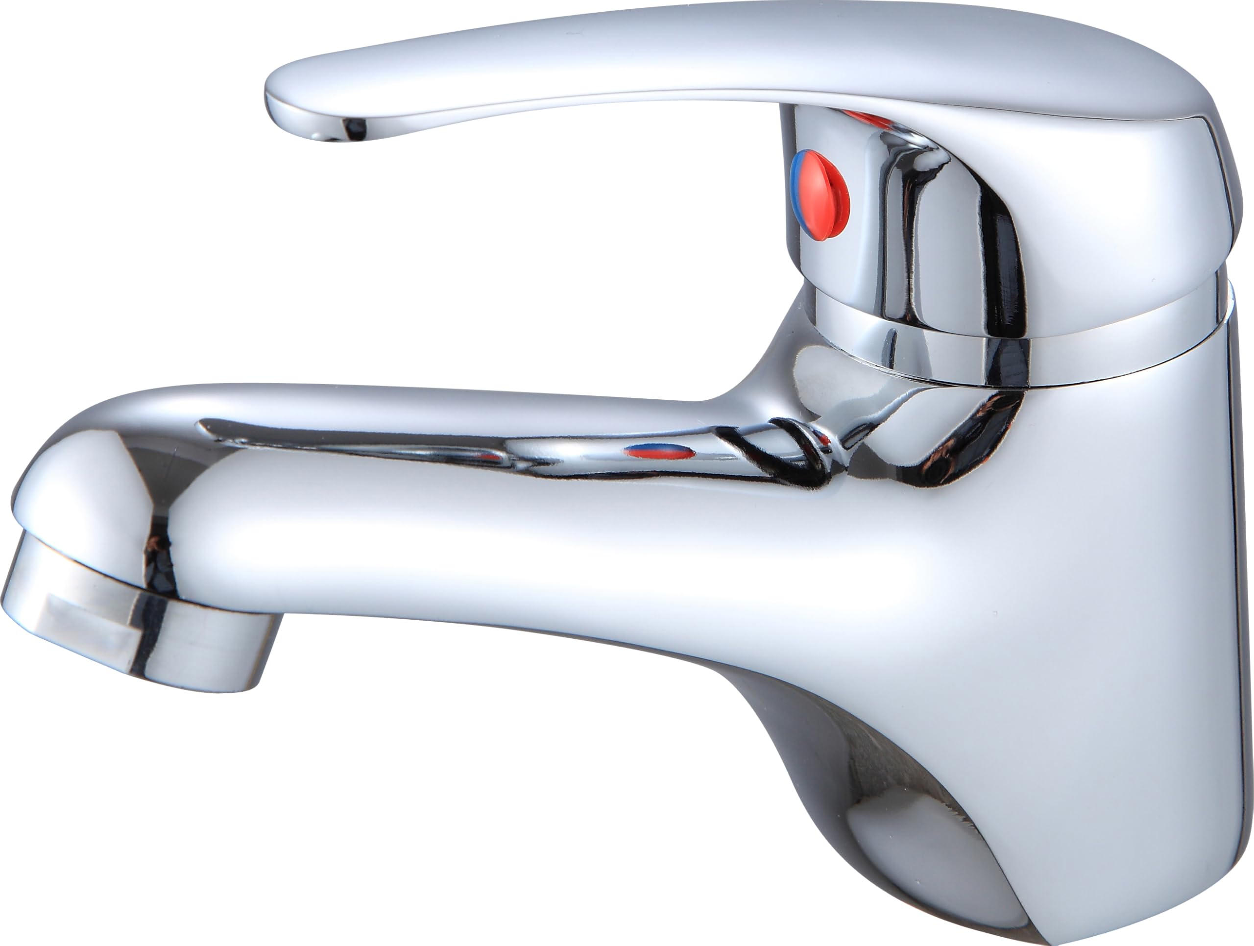 Xcel Home Modern Basin Mixer Tap with 35mm Ceramic Cartridge | Chrome Finish | Ideal for Bathroom Basins | Easy Installation with Flexible Connectors | Suitable for Slotted Waste Sets (5 Packs)