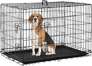 plastic dog crates amazon
