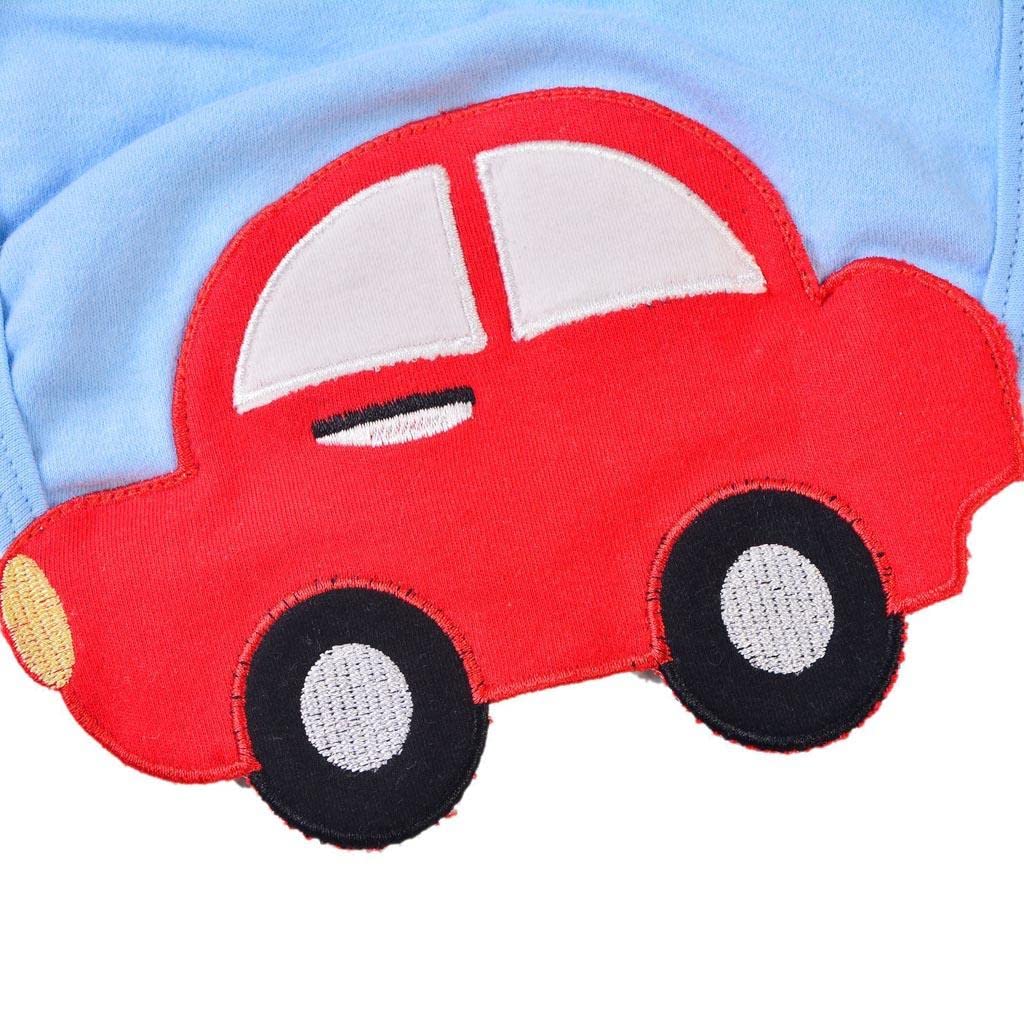 Puppenkleidung (2 Stück): Blauer Strampler, Lätzchen Und Mütze – 5 Teiliges Outfit für Neugeborene