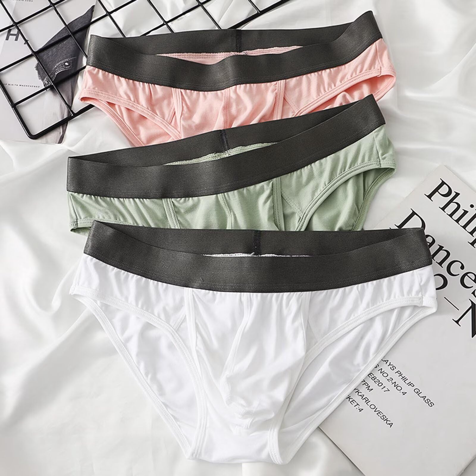 Sous-vêtements sexy pour homme avec poche en U - Grand sac séparé - Culotte respirante ouverte sur le devant