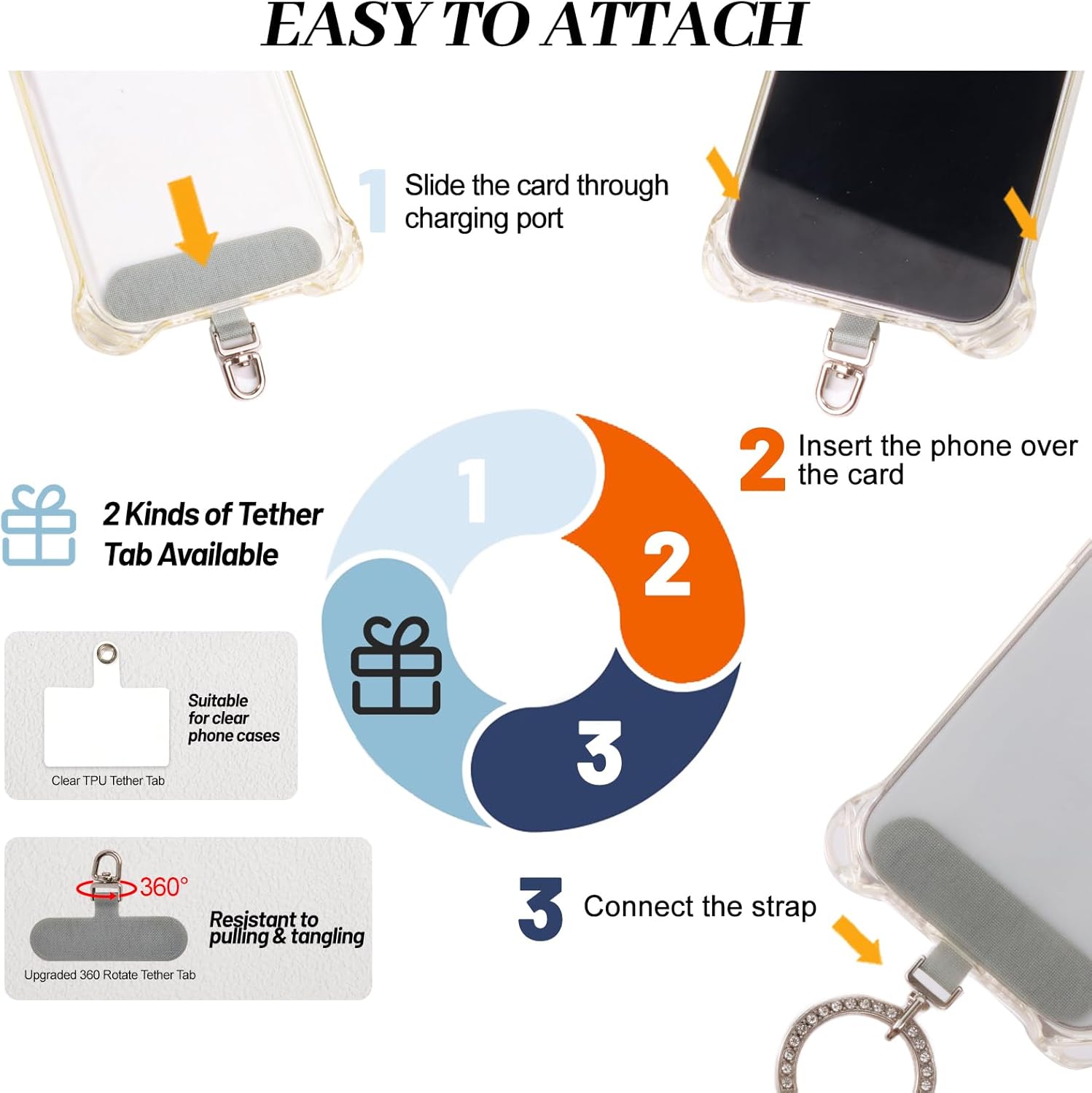 Unique Jeweled Phone Charms Strap Bold Phone Bracelet for Women Exquisite Bag Charm