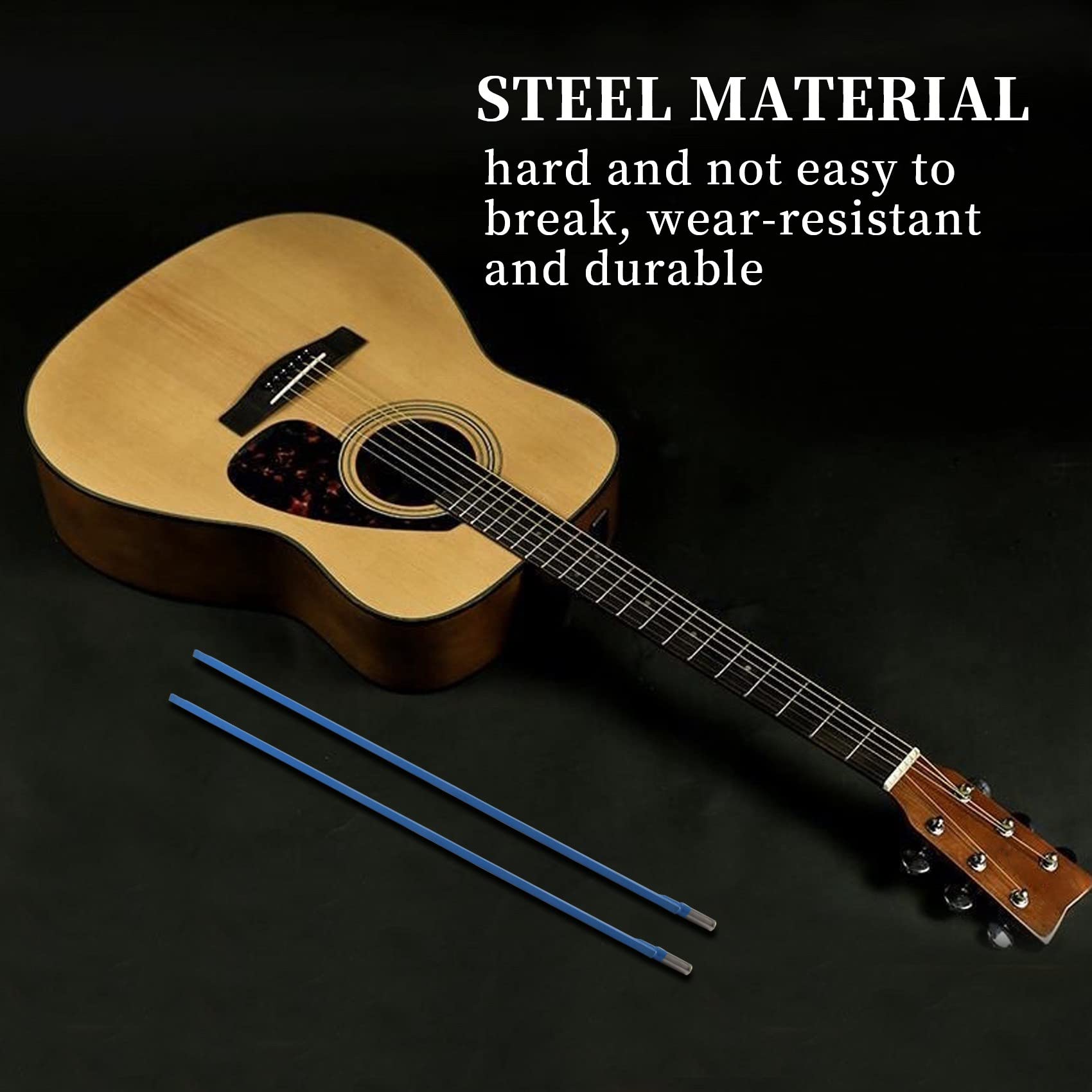Tsudoku 2pcs Two Way Rod Type Guitar Truss Rod Steel 9 X 440mm Blue - Image 3