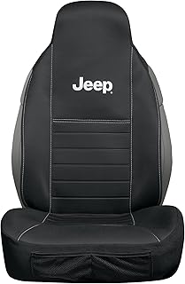 Plasticolor 008708R01 Jeep High Back 2 Piece Design Sideless Seat Cover