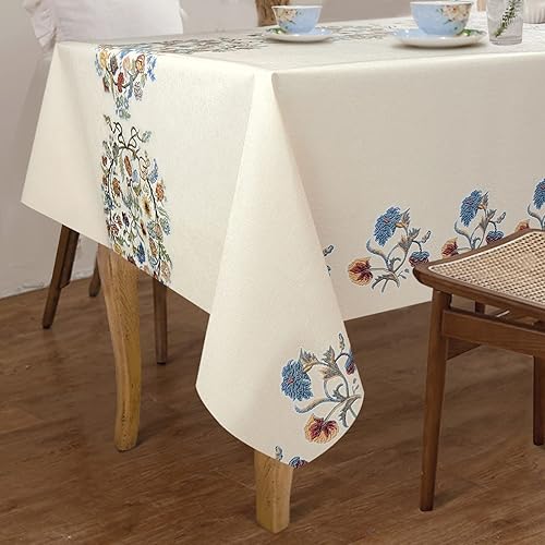 Miniatura 8 de Mantel de vinilo impermeable, para uso rudo, mantel resistente a derrames de aceite, mantel de PVC para uso en interiores y exteriores