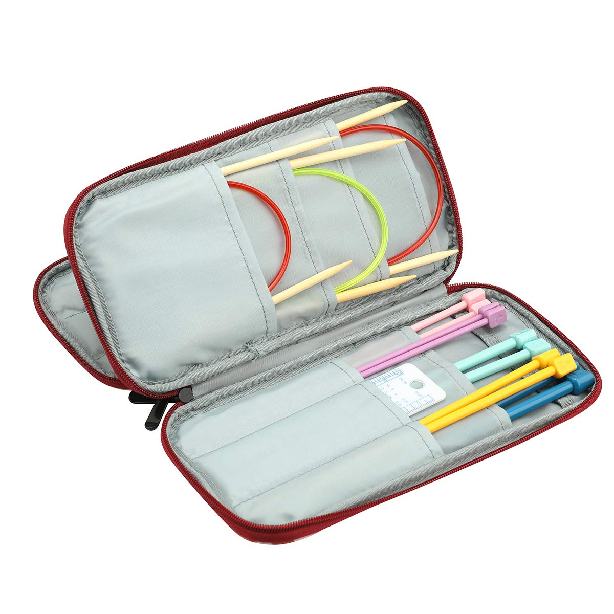 Amazon.co.jp: QZLKNIT 編み針ケース ポータブル 旅行用 かぎ針