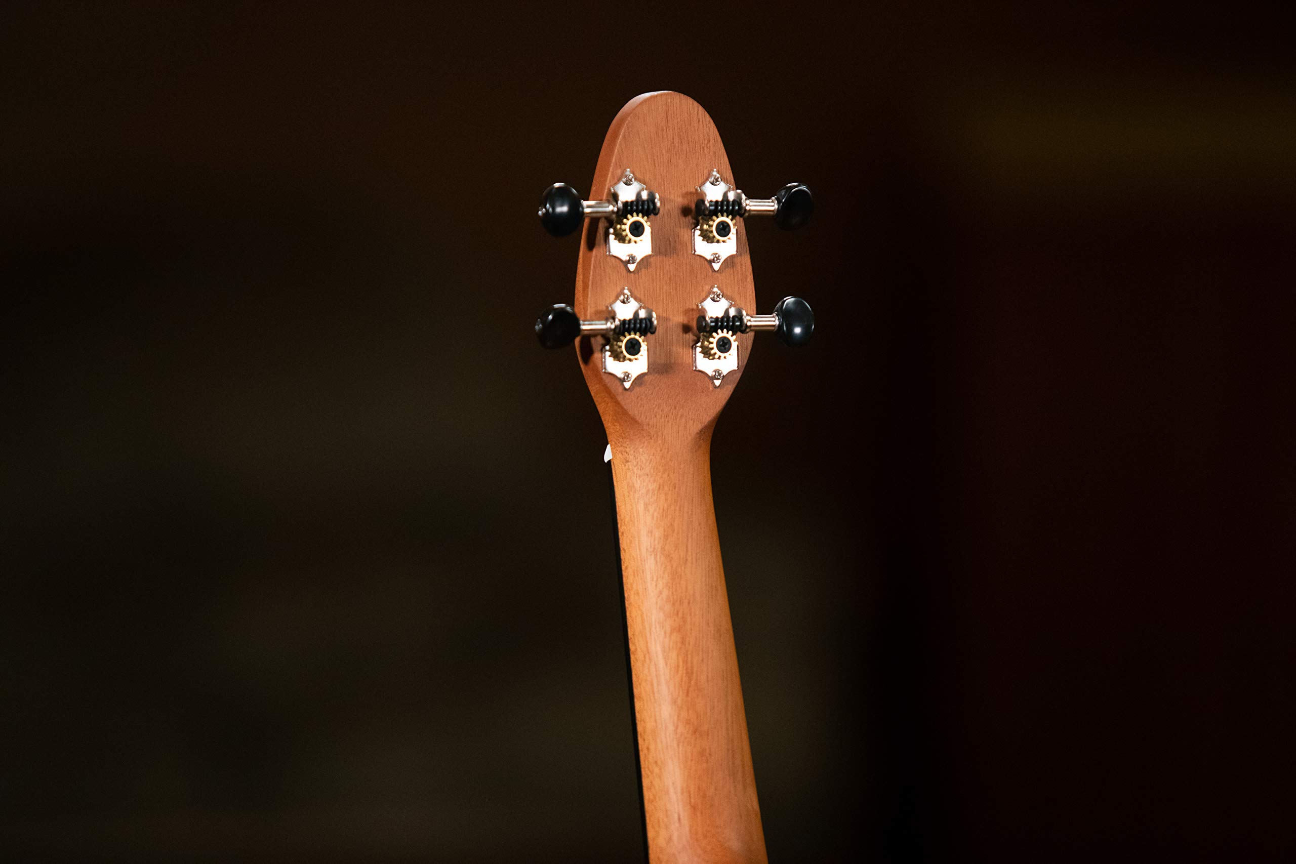 Ortega Guitars Ukelele Soprano - Keiki K2 con diseño de Voodoo Puppet - incluye afinador, 5 puas de grosor medio y funda estilo bolsa con cuerdas con logo Keiki - madera de Kauri, K2-VP