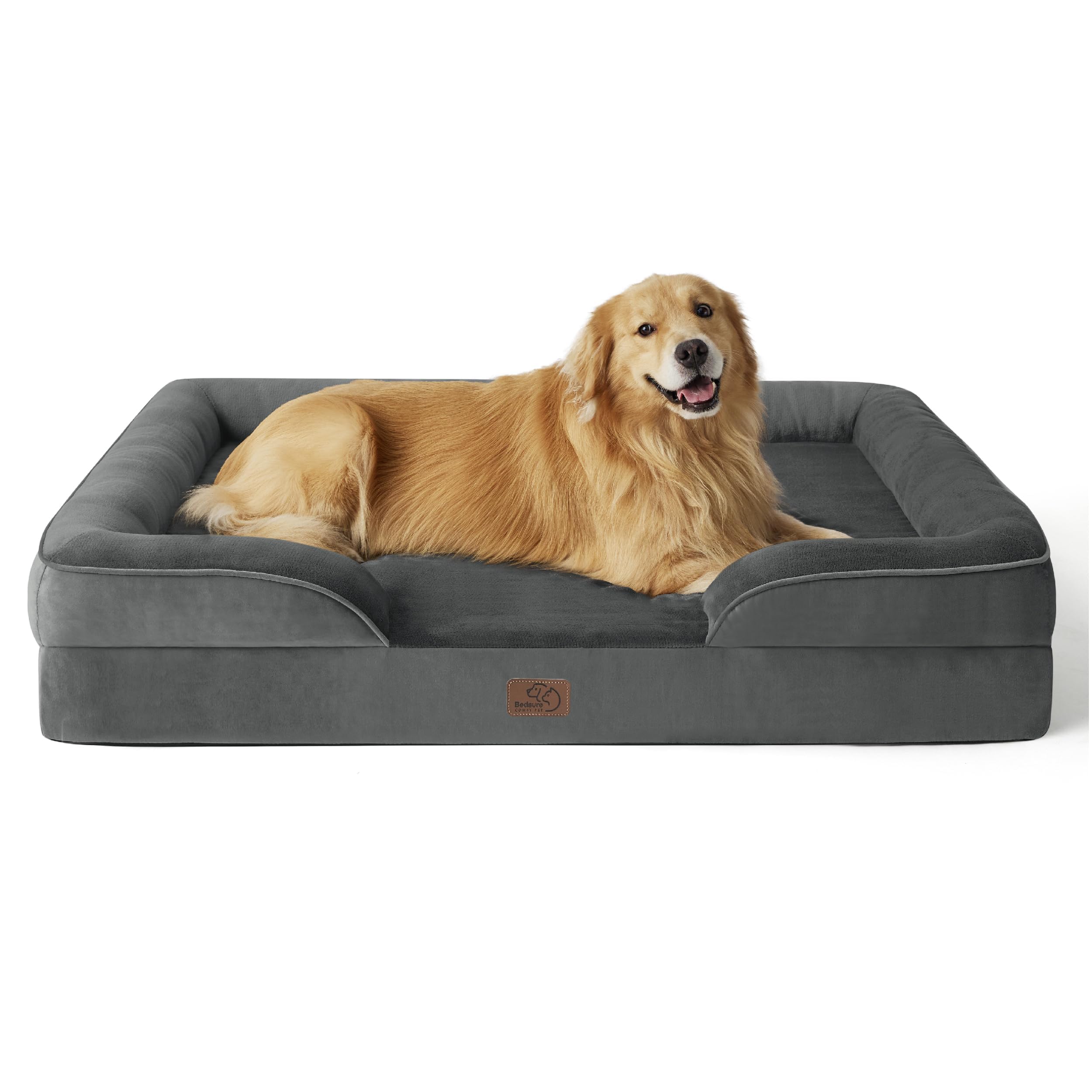 Bedsure Orthopedic Dog Bed for Extra Large Dogs - XL Plus Waterproof Dog Sofa Beds, Supportive Foam Pet Couch Bed with Removable Washable Cover,