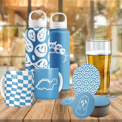 Vista 22 de WOWOCUT Hojas de tinta de transferencia infusible, papel de transferencia de calor infusible amarillo, paquete de 2 paquetes, hoja de tinta