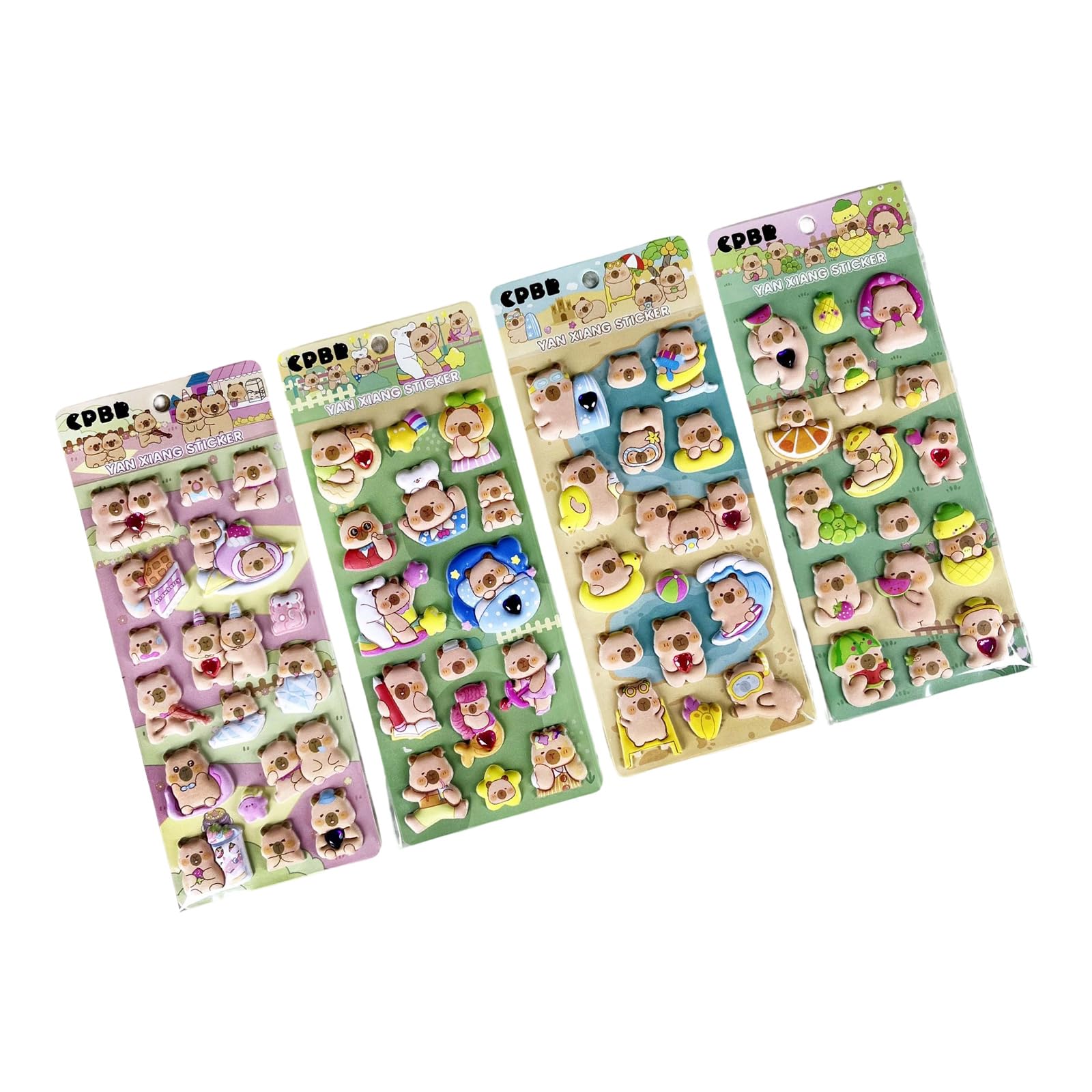 Puffier Sticker Sheets Adorable Small Stickers for Kids and Adults Tiny for Phone Case, Notebook, Scrapbooking Adorable Tiny for Scrapbooks