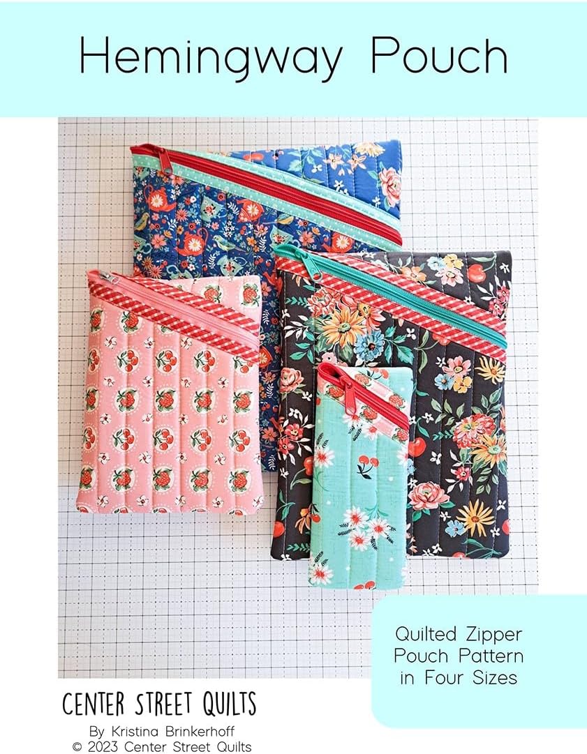Center Street Quilts - Hemingway Pouch Pattern - CEN101