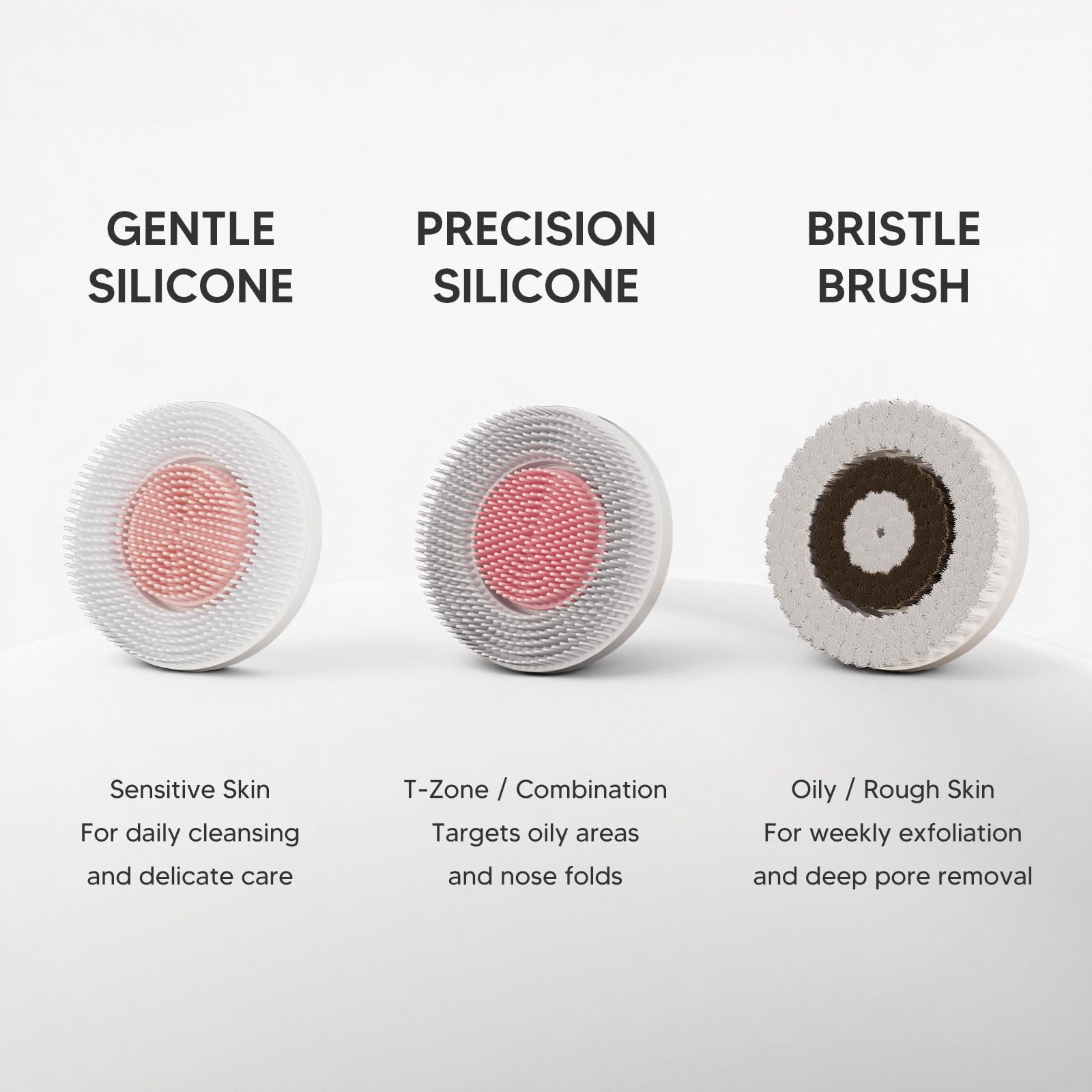Brosse Visage Électrique à Rotation Bidirectionnelle IPX7 Imperméable Rechargeable Nettoyage en Profondeur