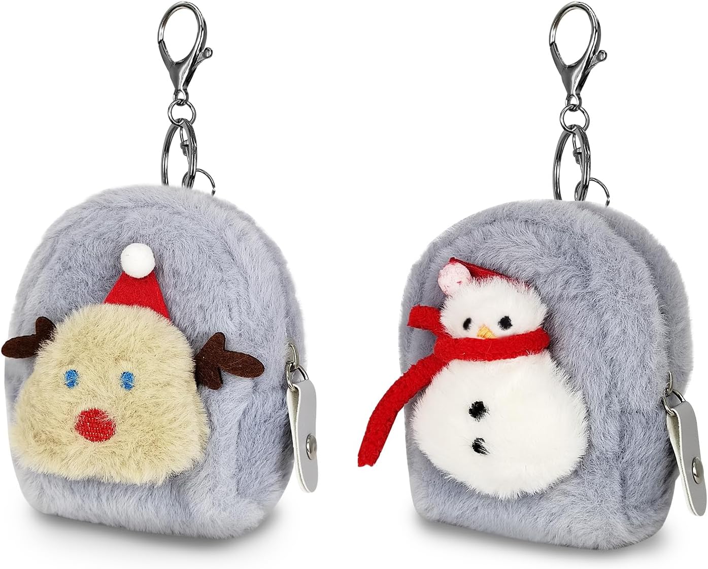 WisePoint 2x Denim Münzbörsen Damen - Mit Kiss-Lock Verschluss | Leicht & Praktisch Für Kleingeld