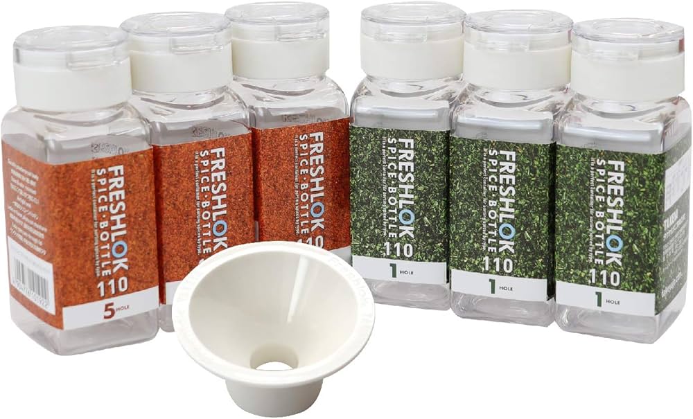 Amazon｜タケヤ公式 スパイスボトル 6個セット 110ml 1ホール 3個 5