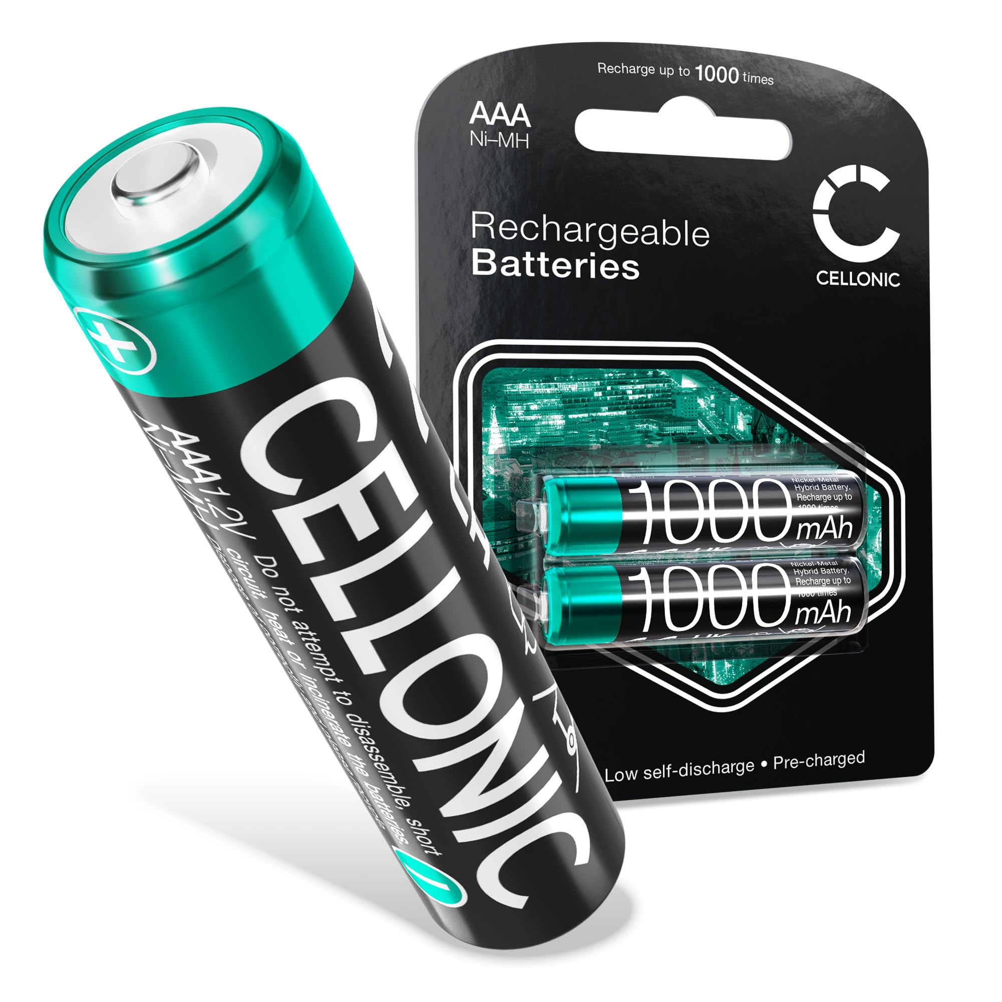 CELLONIC, Landline Battery, compatible with Yealink W52P (1000mAh, 2x 1.2V)