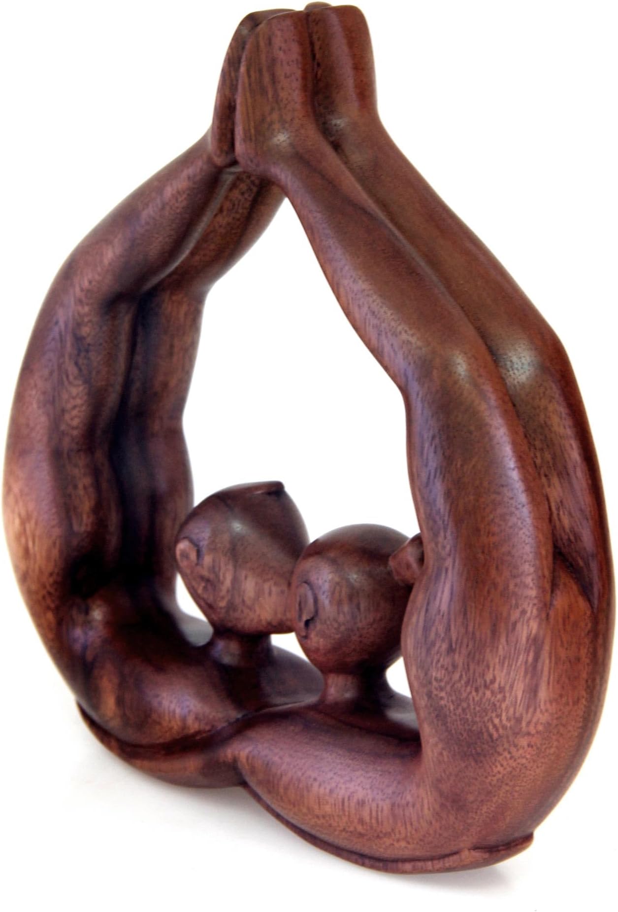 Valentine Wood Statue Modern Art for Sweethearts