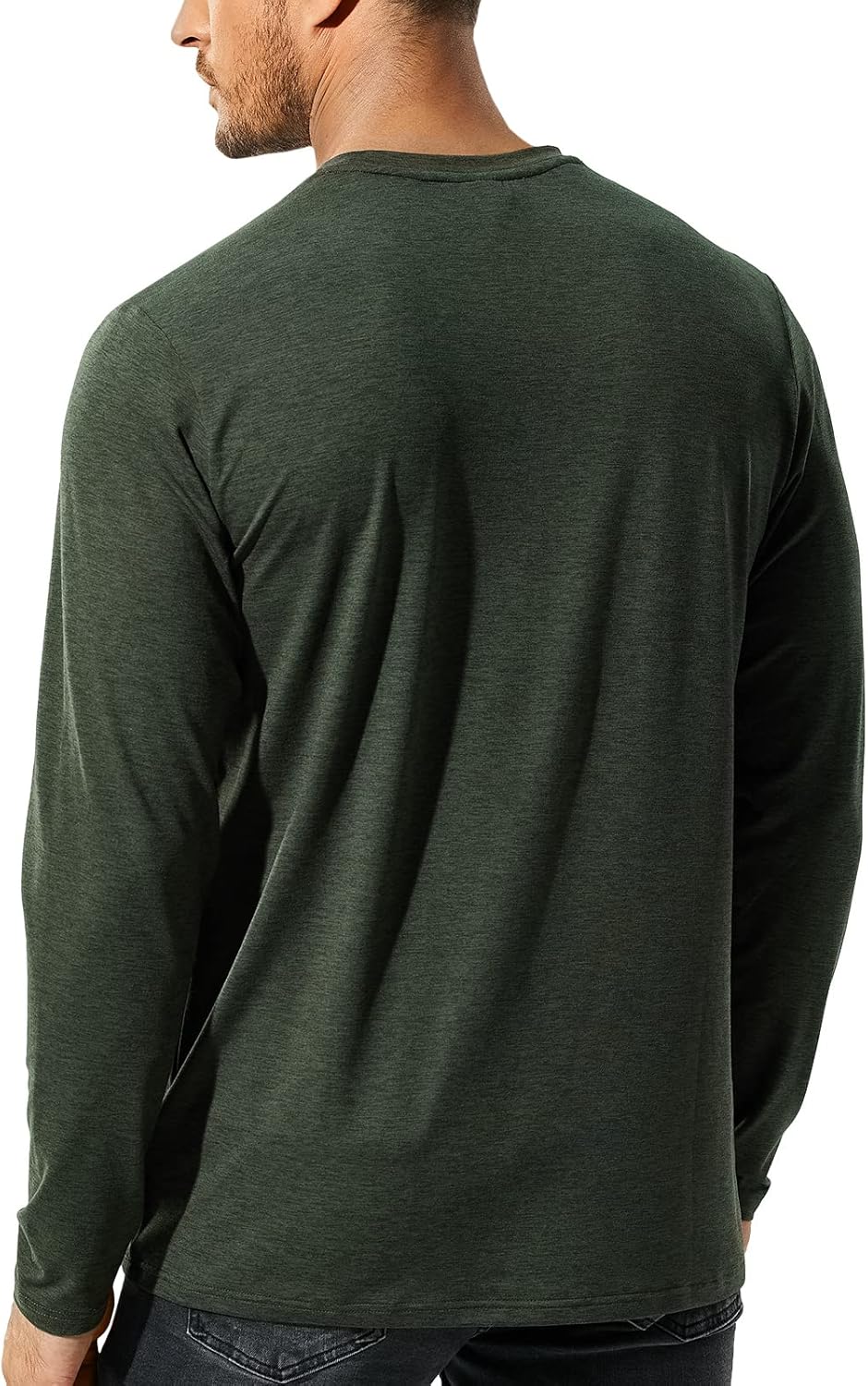 MIER X-Sofort Men's Long Sleeve T-Shirts Lightweight Super Soft Athletic Crew Neck Tees for Running Lounging Casual Workout