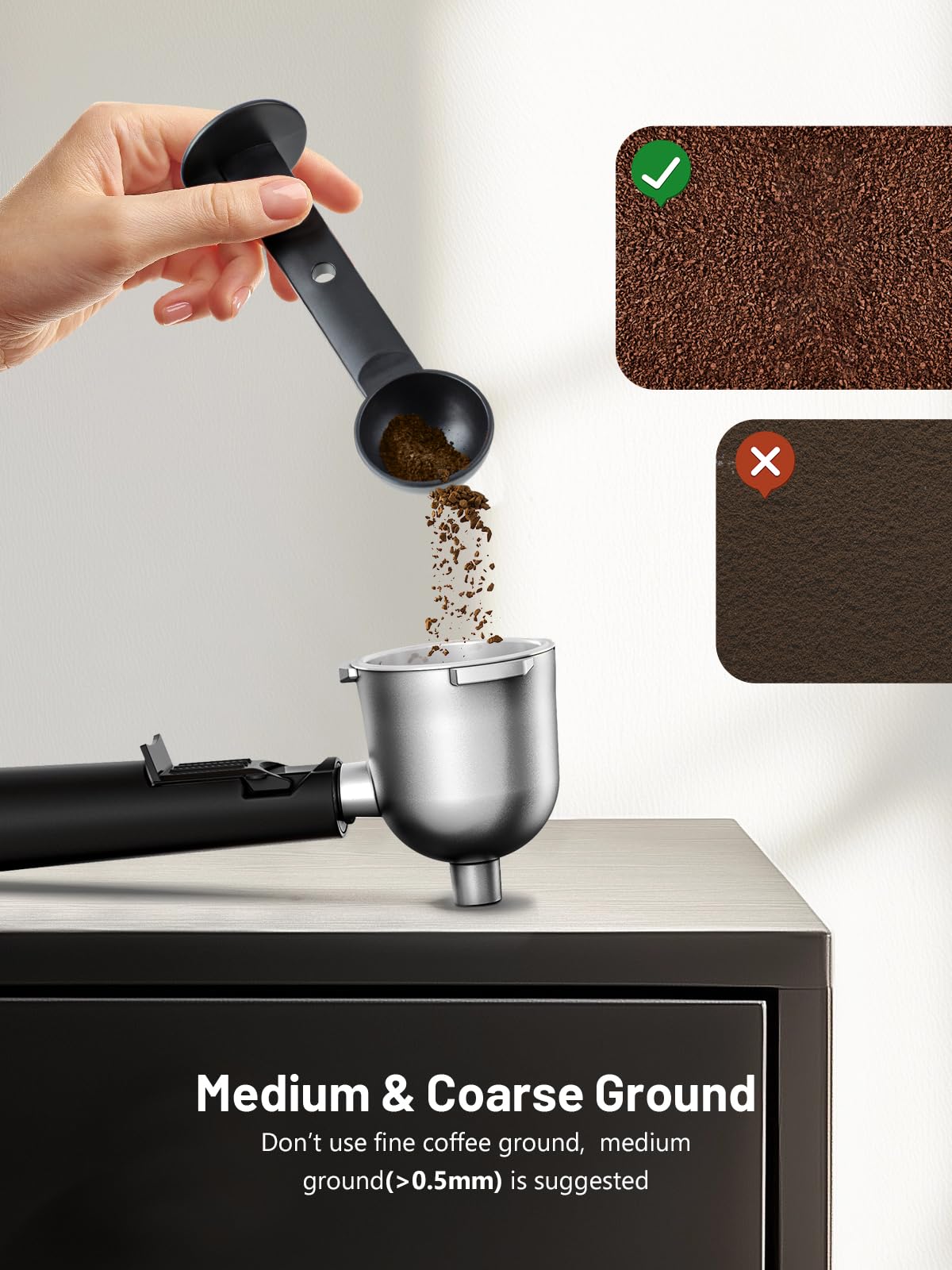 KEENSTAR Espresso Machine 3.5Bar, Compact Expresso Coffee Machines 4-Cup view 5