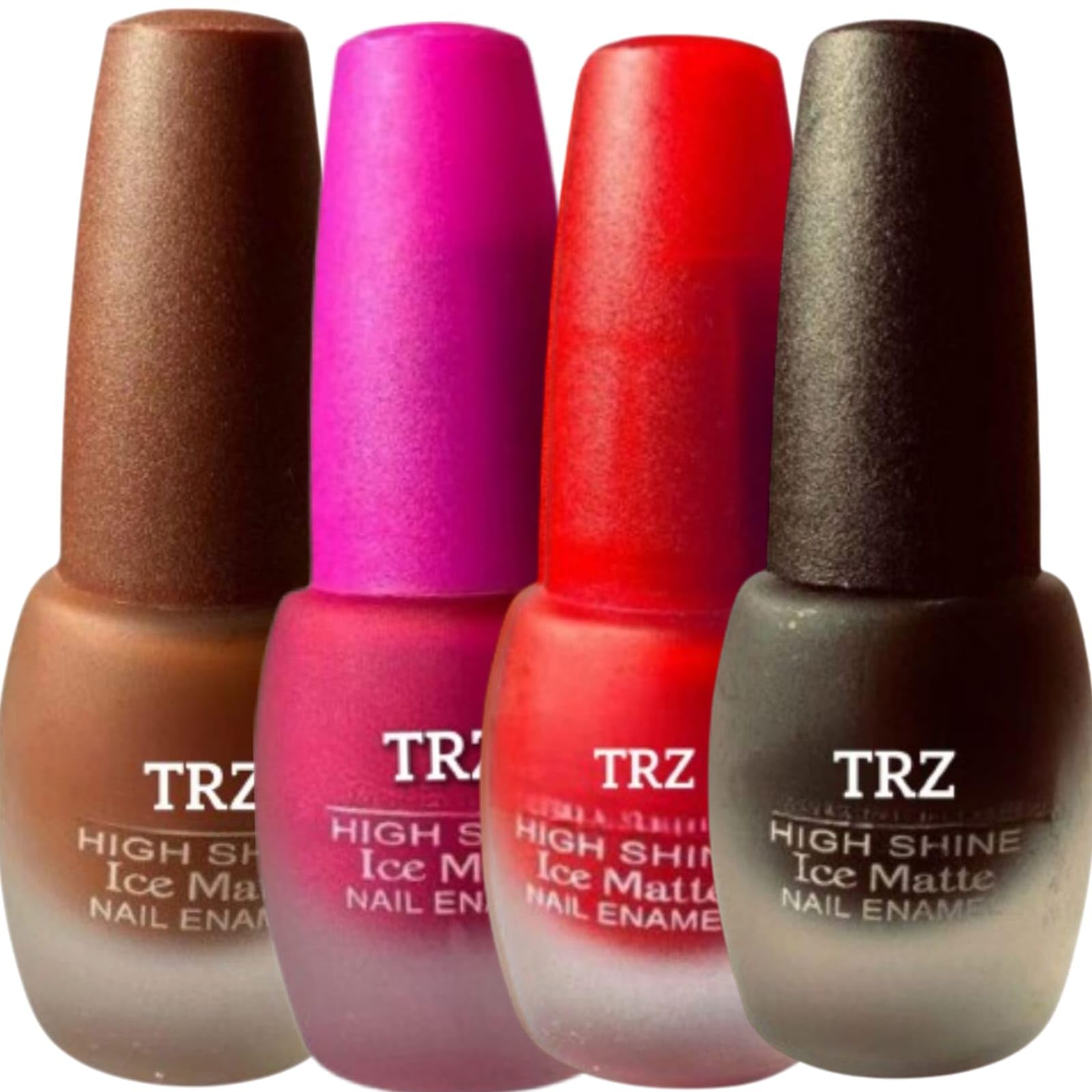 Classic Nail Polish Combo Pack of (6ml Each) | Quick Dry, Long Lasting, Glossy Gel Finish | Paraben & Toxin-Free Nail Paint for Women Ice Matte Combo Nail Polish 4pc Brown,Red,Black And Blue-image-23