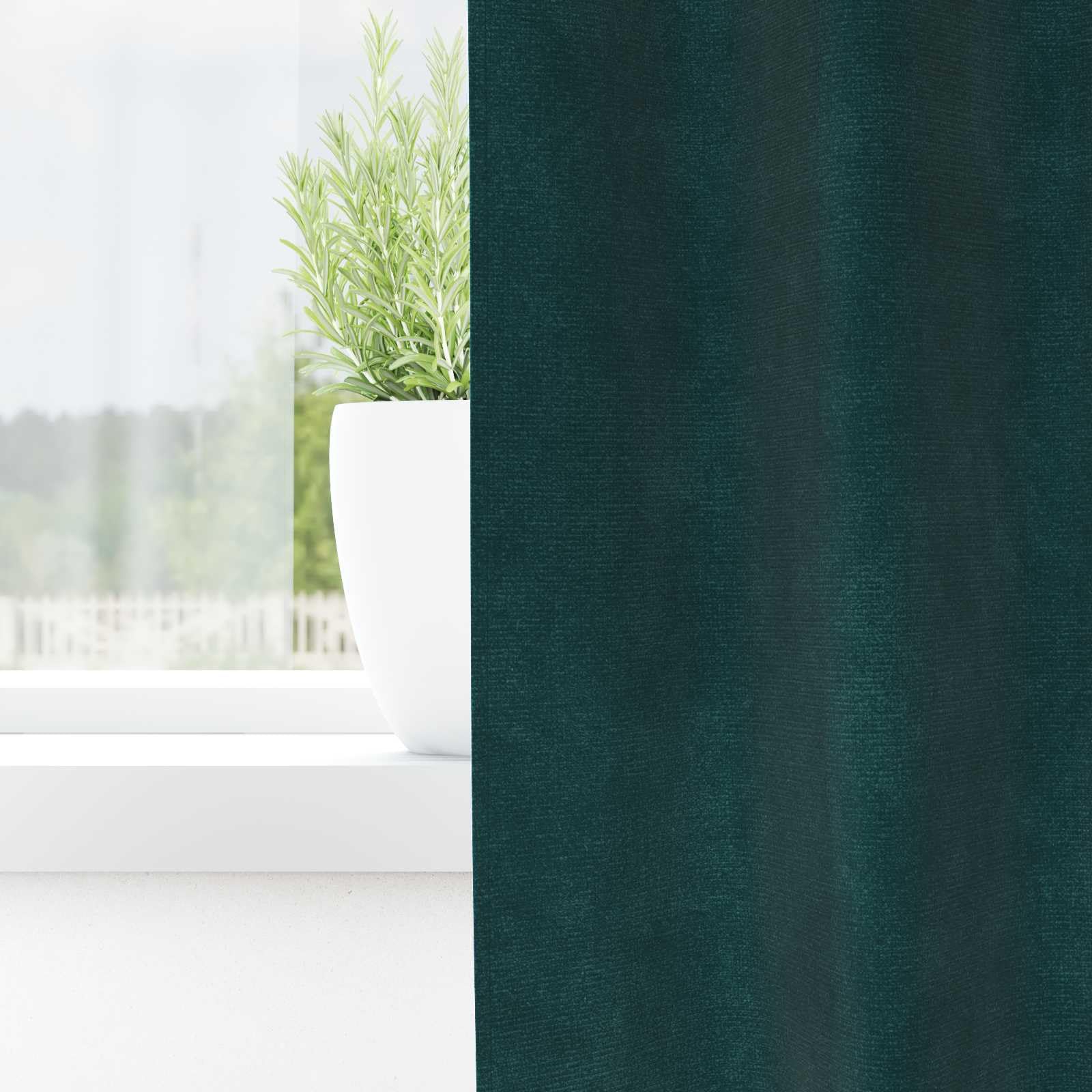 Cortinas opacas de terciopelo verde oscuro, 2 unidades, 140 x 245 cm, con trabillas de tela, cortinas opacas para salón, dormitorio, habitación infantil, protección visual ligera y protección