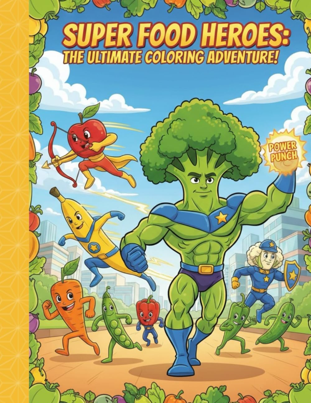 SUPER FOOD HEROS: THE ULTIMATE COLORING ADVENTURE! (Fork Yeah's The Nutri-Guardians)