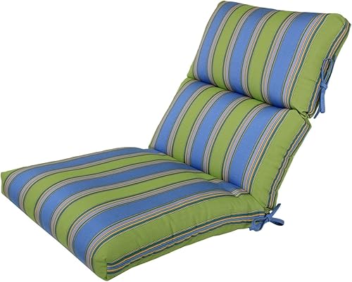 Miniatura 7 de Comfort Classics Inc. Sunbrella - Cojines para silla canalizados para exteriores, 22 pulgadas de ancho x 44 pulgadas de largo x 3 pulgadas de alto,