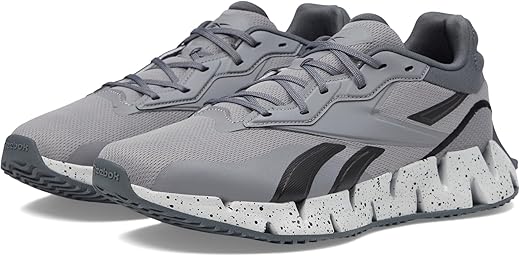 Reebok Unisex Zig Dynamica 4.0 Sneaker, Pure Grey/Black, 12 US Men