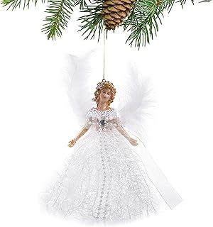 Christmas Angels For Tree, Angel Tree Toppers Christmas Decorations, Christmas Tree Decorations, Christmas Angel Pendant Decoration With Wings For Tree