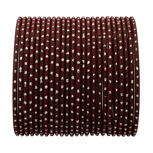 Efulgenz Rakhi Gifts for Sister Indian Bangles Set Bollywood Plain Metal Bangle Bracelets Costume Jewelry Raksha Bandhan Gift for Bhabhi (Set of 24), 2-4