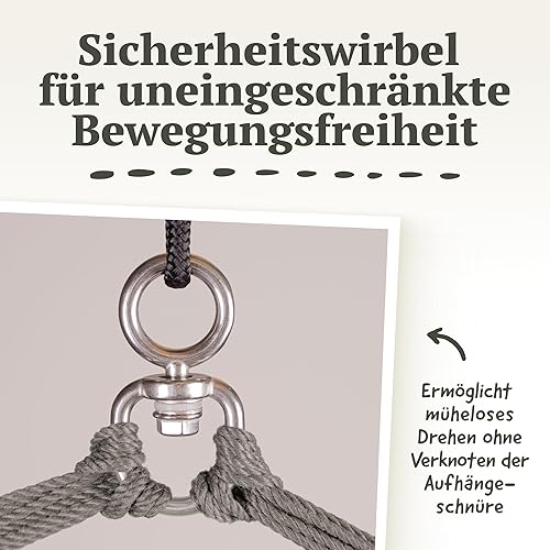 Vista 156 de LA SIESTA Domingo - Silla colgante para exteriores resistente a la intemperie Toucan