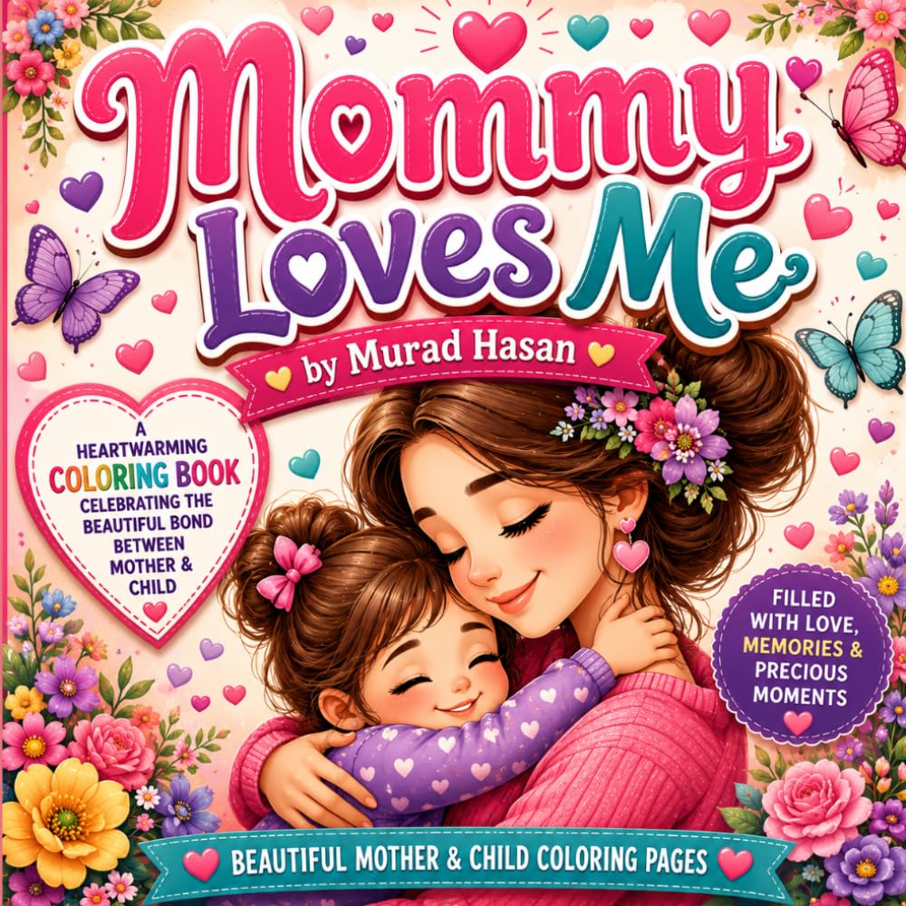 Mommy Loves Me: A Heartwarming Coloring Book Celebrating the Beautiful Bond Between Mother and Child