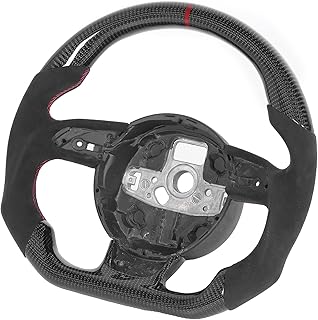 Volante, Volante de Fibra de Carbono Brilhante 3K Inspirado na Corrida Fundo Plano para B8.5 RS3 RS4 RS5 RS6 S7 RS7 2013‑2016