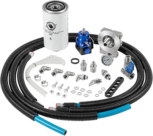 Repuesto para Ford 7.3L Powerstroke filtro de combustible regulado kit de retorno se adapta a Ford OBS camiones F250 F350 E350 1994-1997 sustituye a
