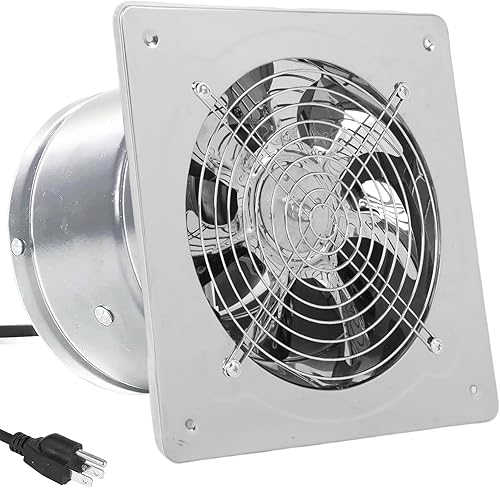 Miniatura 1 de Ventilador de escape con enchufe, extractor de 8 pulgadas 735CFM a través de la pared con motor de cobre puro ligero, ventilador de ventilación para