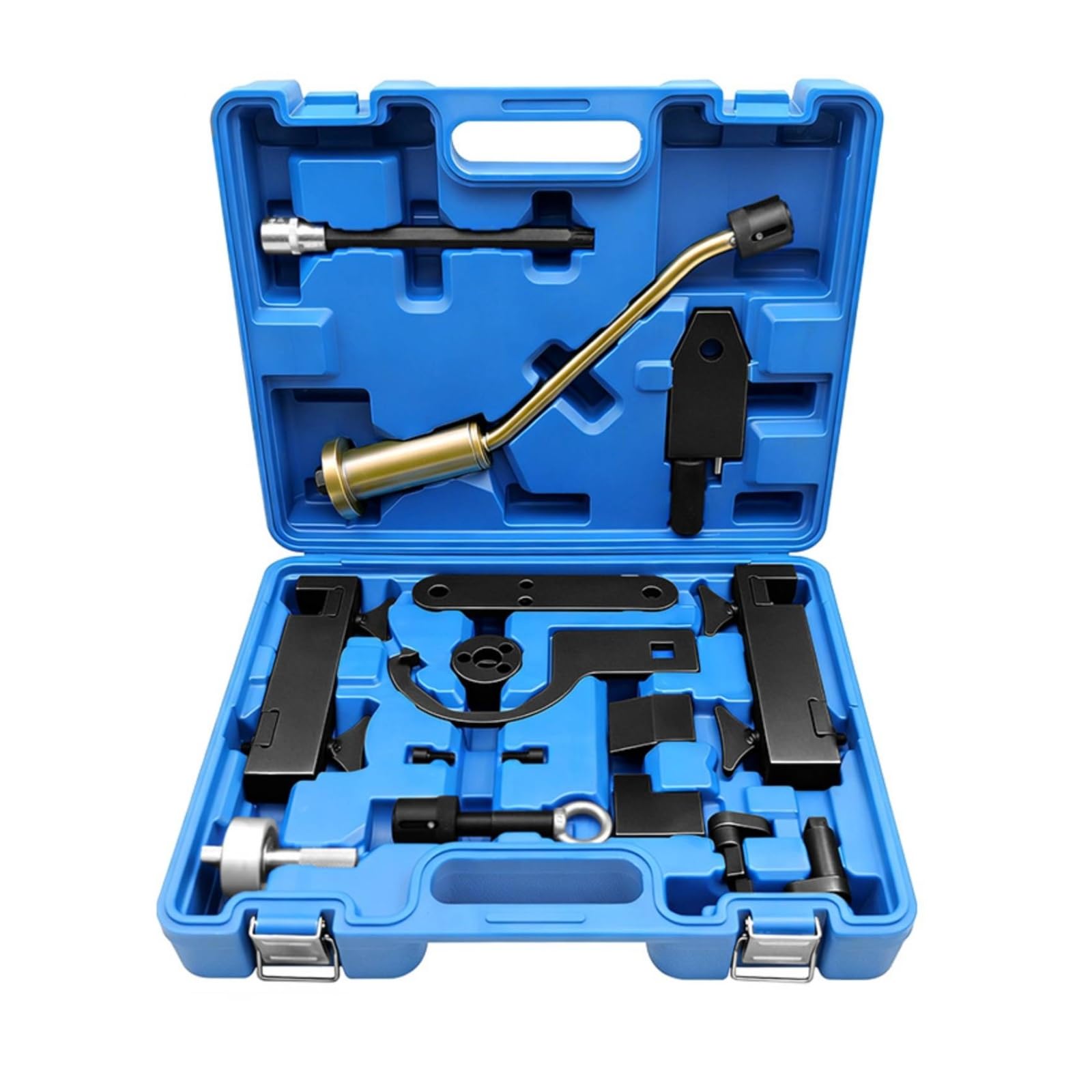 Qianly Kit Messa di Sincronizzazione con Estrattore Iniettori Durevole Attrezzi Messa di Sincronizzazione Motori Alta Durezza Utensili per Autofficine