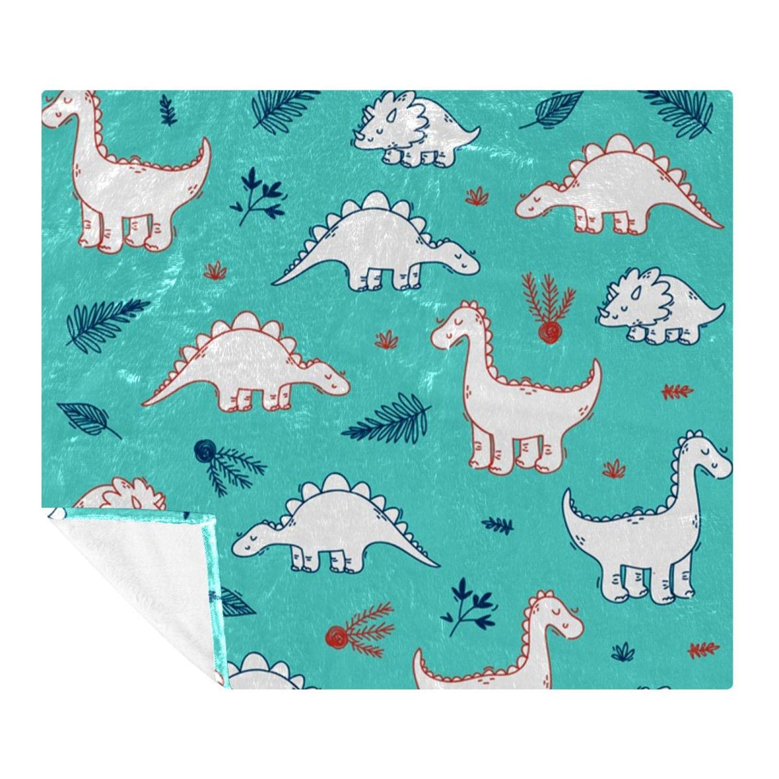 Plaid canapé voyage dinosaure pour des soirées cocooning douillettes en famille